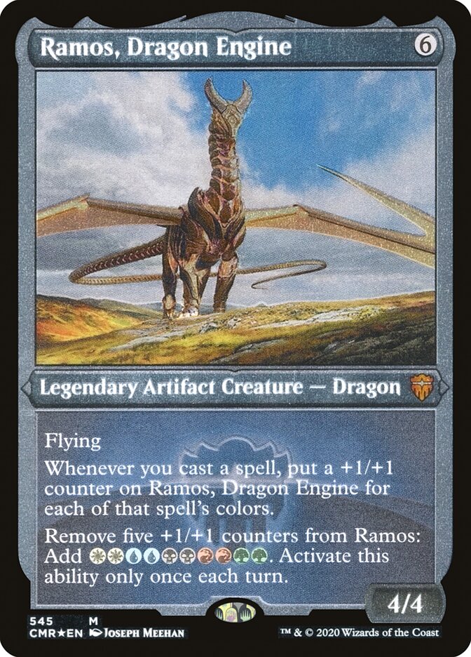 Ramos, Dragon Engine (Etched) [Commander Legends] | Black Swamp Games