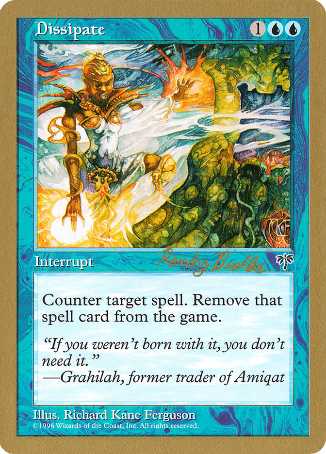 Dissipate (Randy Buehler) [World Championship Decks 1998] | Black Swamp Games