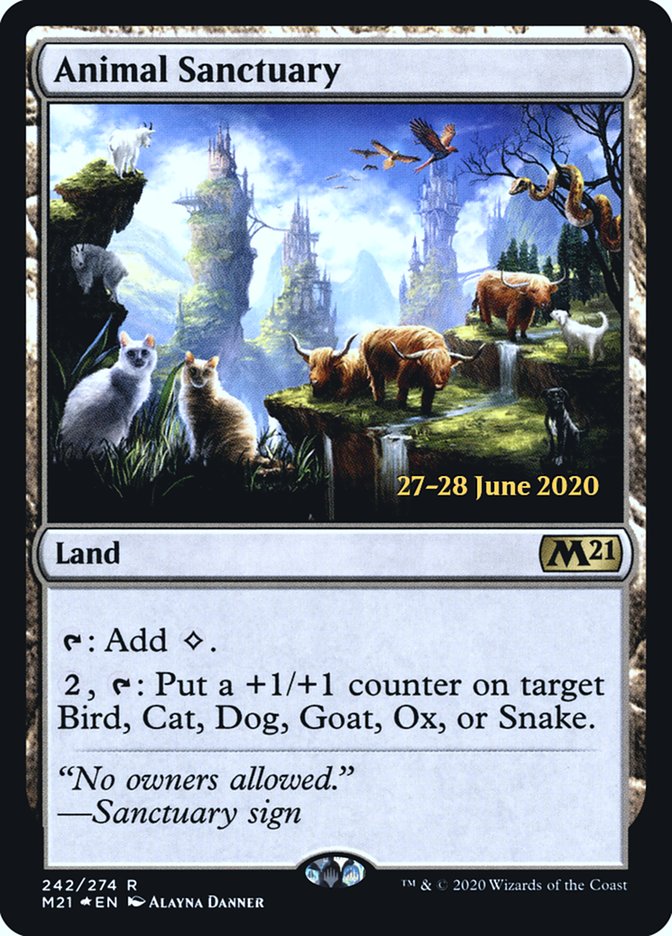 Animal Sanctuary [Core Set 2021 Prerelease Promos] | Black Swamp Games