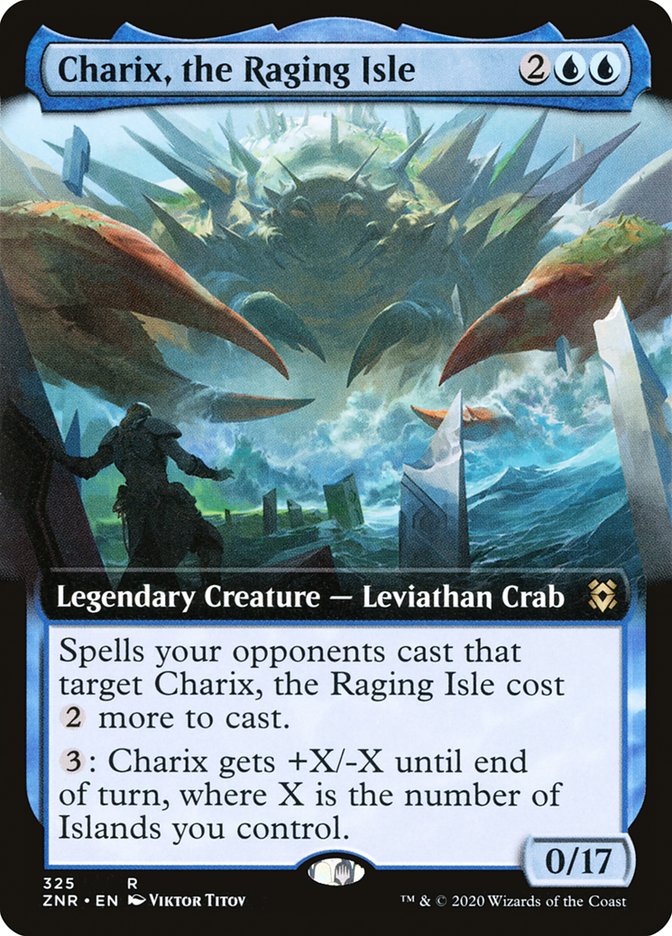 Charix, the Raging Isle (Extended Art) [Zendikar Rising] | Black Swamp Games