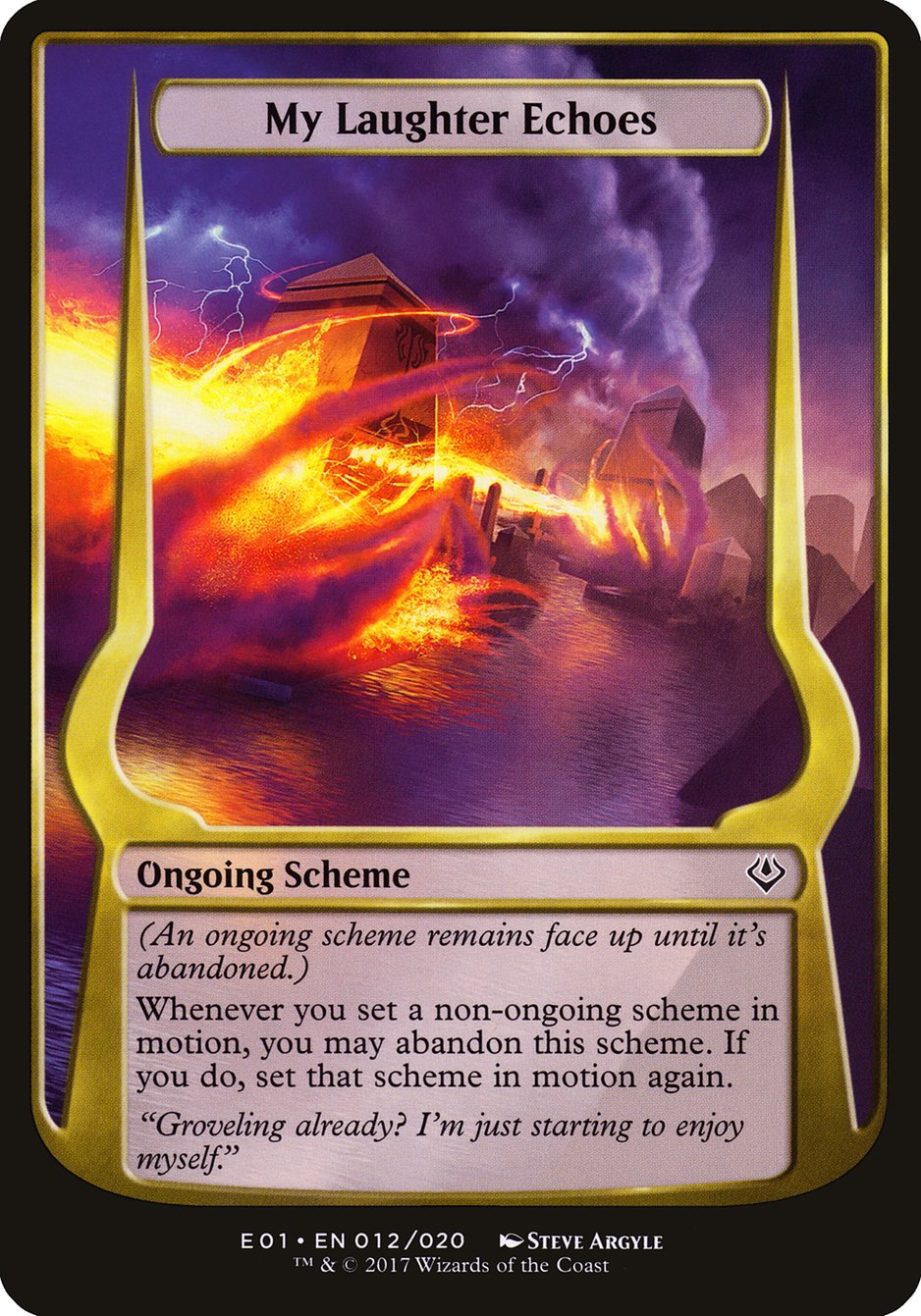 My Laughter Echoes (Schemes) [Archenemy: Nicol Bolas Schemes] | Black Swamp Games