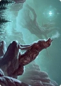 Sarulf's Packmate Art Card [Kaldheim Art Series] | Black Swamp Games