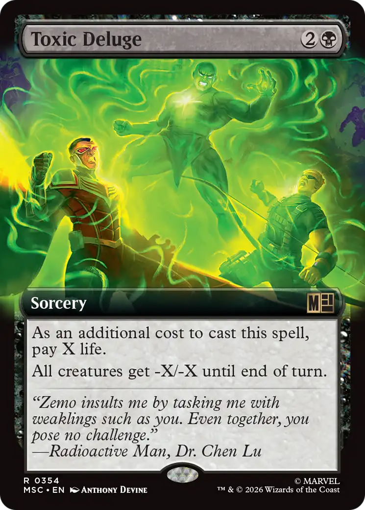 Toxic Deluge (Extended Art) [Marvel Super Heroes Commander] | Black Swamp Games