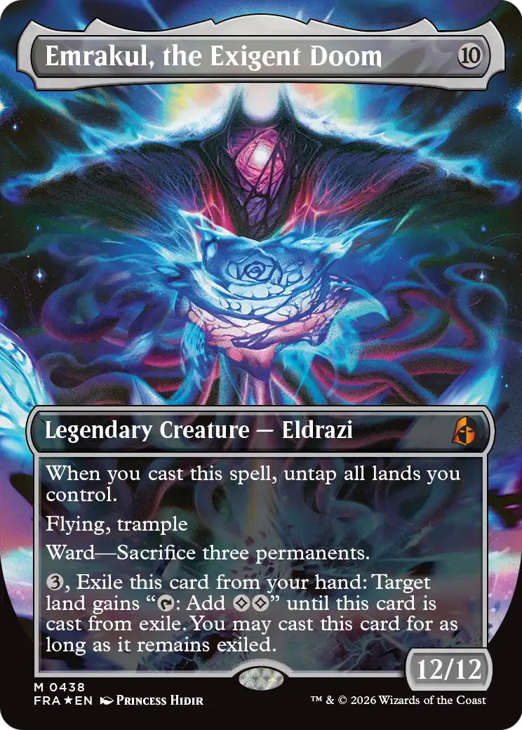 Emrakul, the Exigent Doom (Borderless) [Reality Fracture] | Black Swamp Games