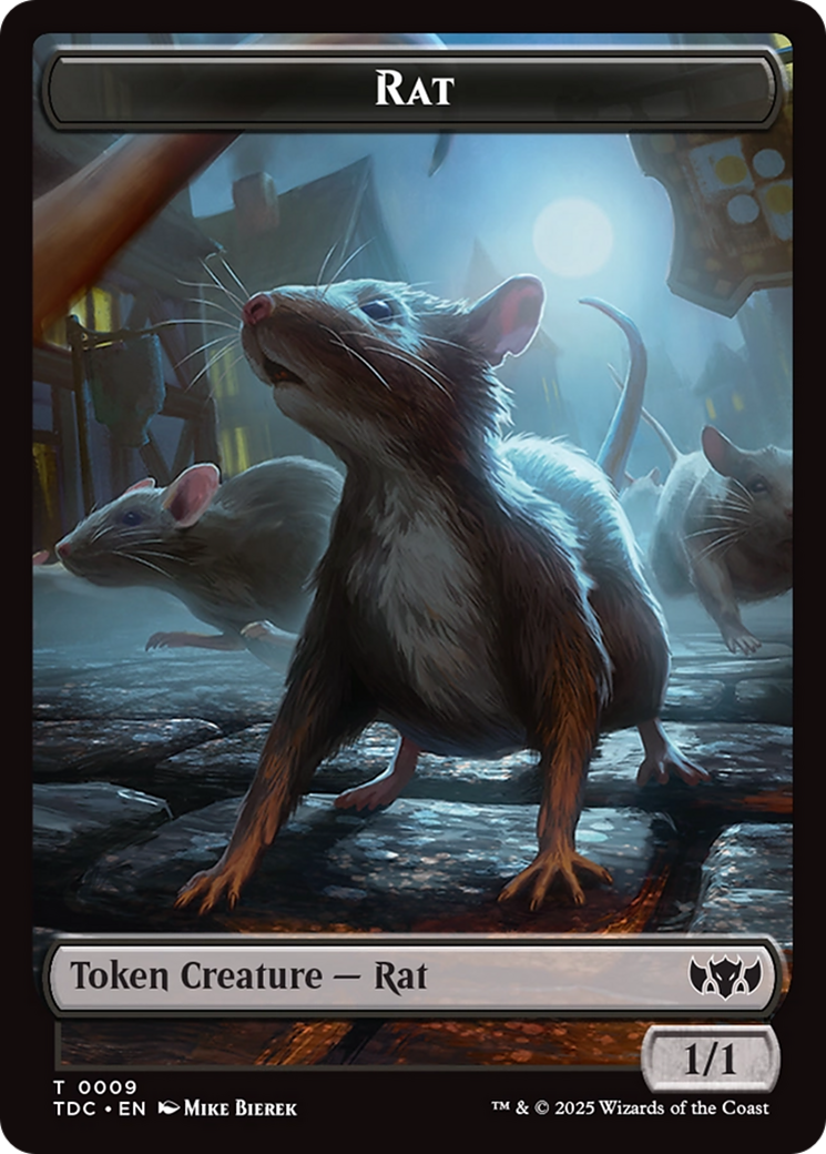 Human // Rat Double-Sided Token [Tarkir: Dragonstorm Commander Tokens] | Black Swamp Games