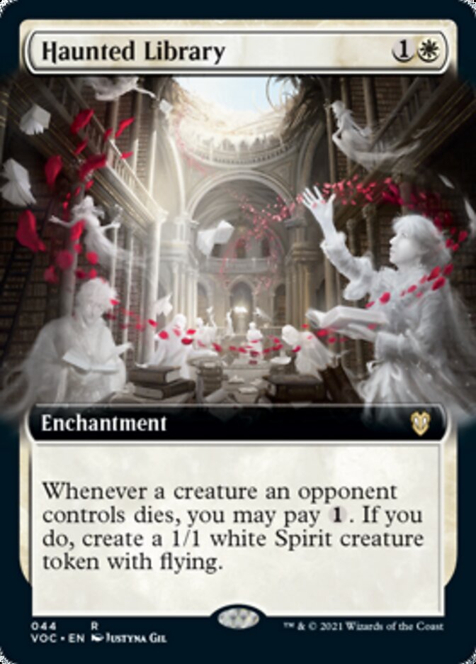 Haunted Library (Extended Art) [Innistrad: Crimson Vow Commander] | Black Swamp Games