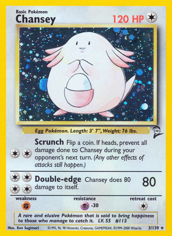 Chansey (3/130) [Base Set 2] | Black Swamp Games