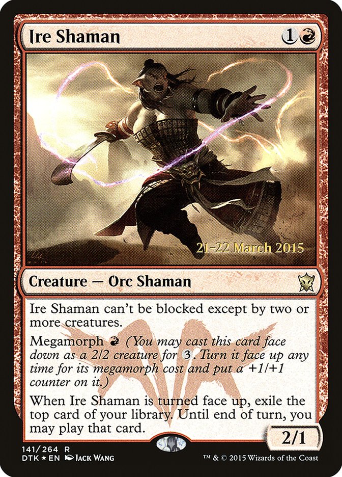 Ire Shaman [Dragons of Tarkir Prerelease Promos] | Black Swamp Games