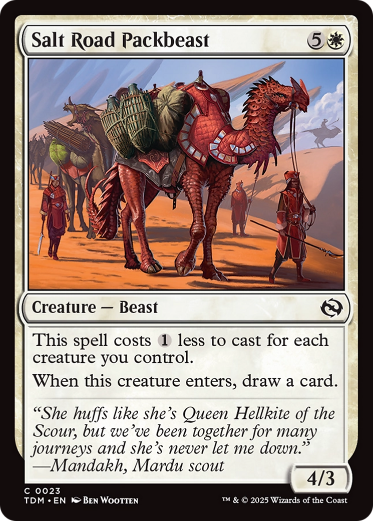 Salt Road Packbeast [Tarkir: Dragonstorm] | Black Swamp Games