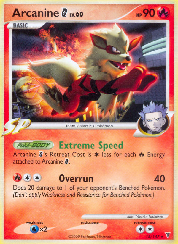 Arcanine G (15/147) [Platinum: Supreme Victors] | Black Swamp Games