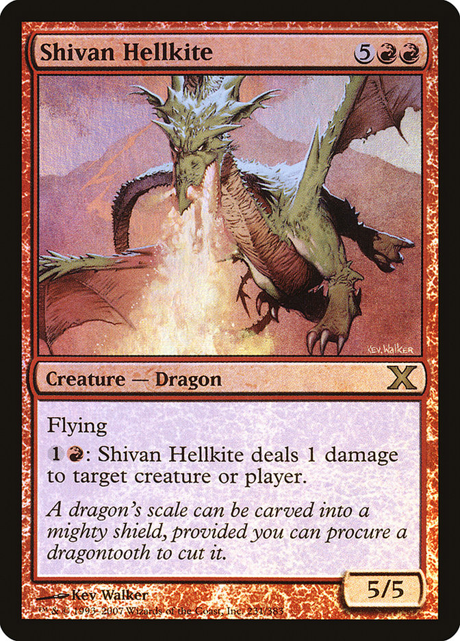Shivan Hellkite (Premium Foil) [Tenth Edition] | Black Swamp Games