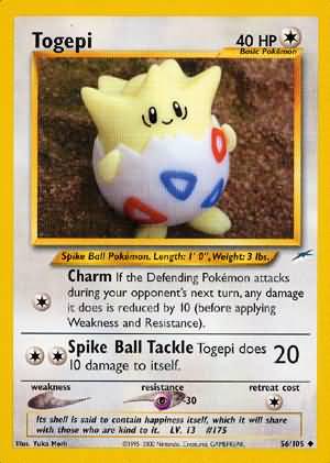 Togepi (56/105) [Neo Destiny Unlimited] | Black Swamp Games