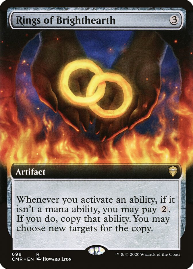 Rings of Brighthearth (Extended Art) [Commander Legends] | Black Swamp Games