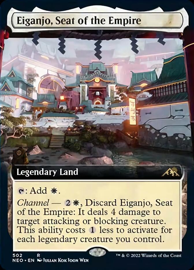 Eiganjo, Seat of the Empire (Extended Art) [Kamigawa: Neon Dynasty] | Black Swamp Games