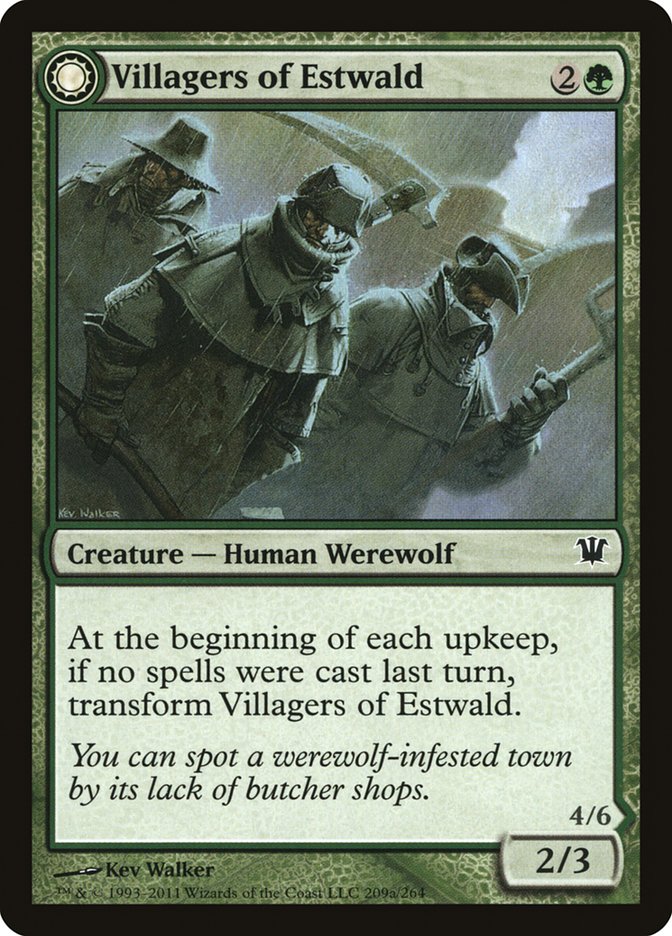 Villagers of Estwald // Howlpack of Estwald [Innistrad] | Black Swamp Games