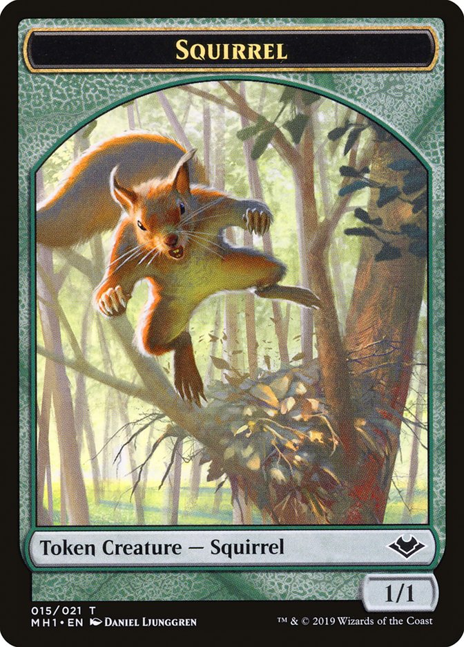 Elemental (008) // Squirrel (015) Double-Sided Token [Modern Horizons Tokens] | Black Swamp Games