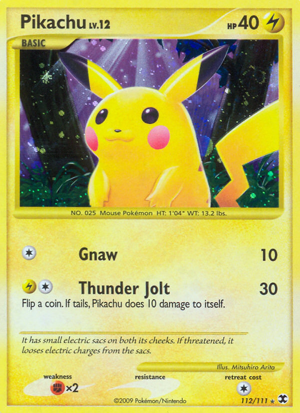 Pikachu (112/111) [Platinum: Rising Rivals] | Black Swamp Games