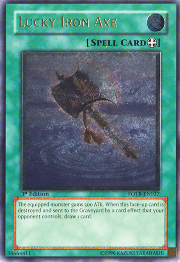 Lucky Iron Axe [FOTB-EN037] Ultimate Rare | Black Swamp Games