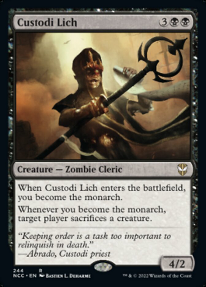 Custodi Lich [Streets of New Capenna Commander] | Black Swamp Games