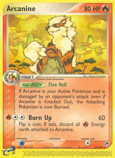 Arcanine (15/100) [EX: Sandstorm] | Black Swamp Games