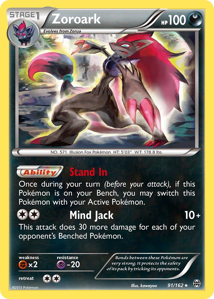 Zoroark (91/162) (Theme Deck Exclusive) [XY: BREAKthrough] | Black Swamp Games