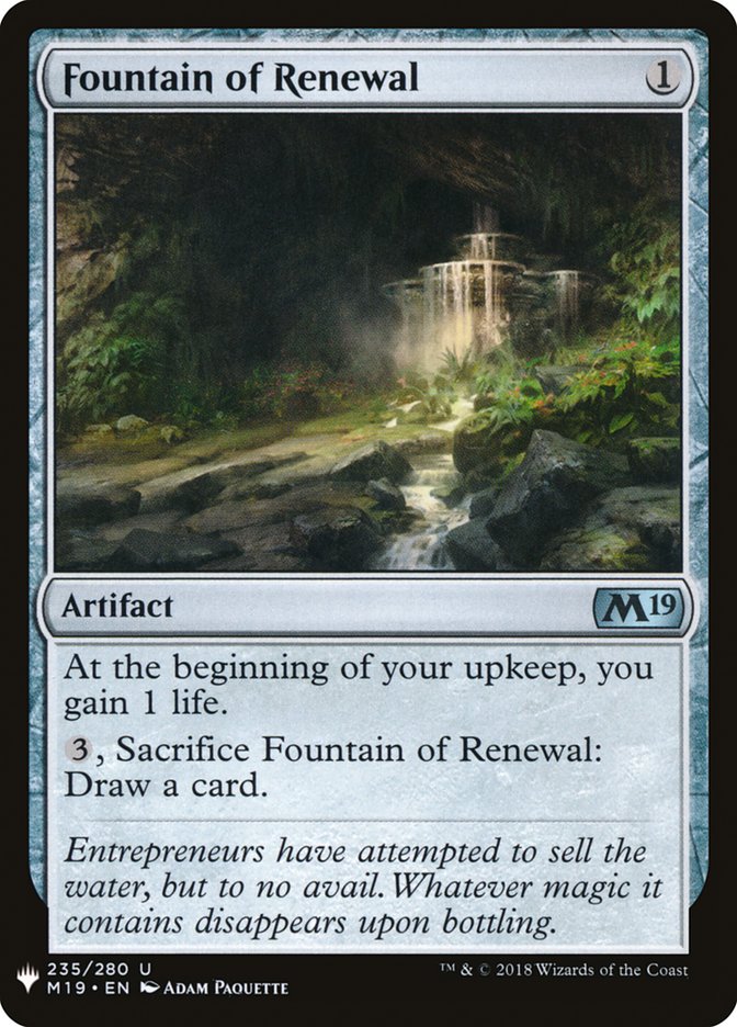 Fountain of Renewal [Mystery Booster] | Black Swamp Games