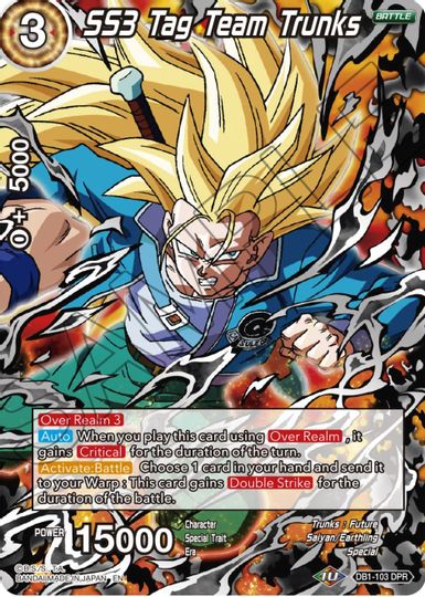 SS3 Tag Team Trunks (DB1-103) [Tournament Promotion Cards] | Black Swamp Games