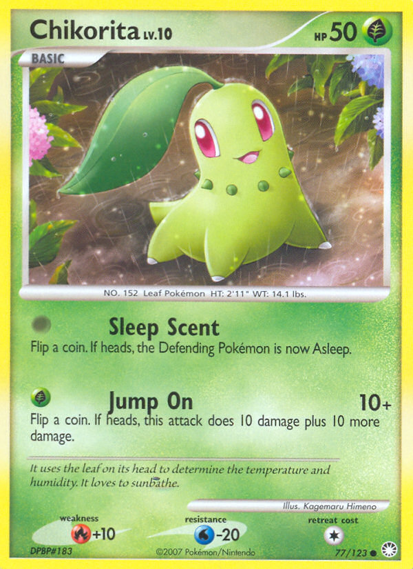 Chikorita (77/123) [Diamond & Pearl: Mysterious Treasures] | Black Swamp Games