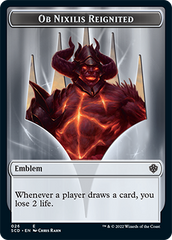 Ob Nixilis Reignited // Ob Nixilis Reignited Double-Sided Token [Starter Commander Decks] | Black Swamp Games