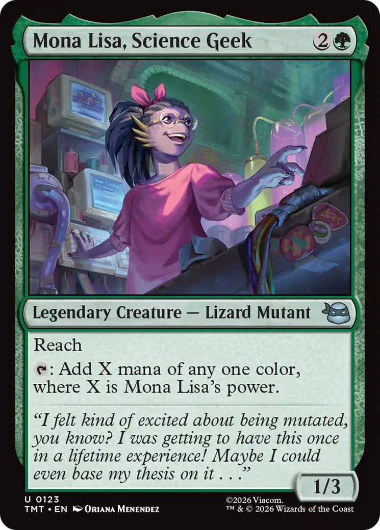 Mona Lisa, Science Geek [Teenage Mutant Ninja Turtles] | Black Swamp Games