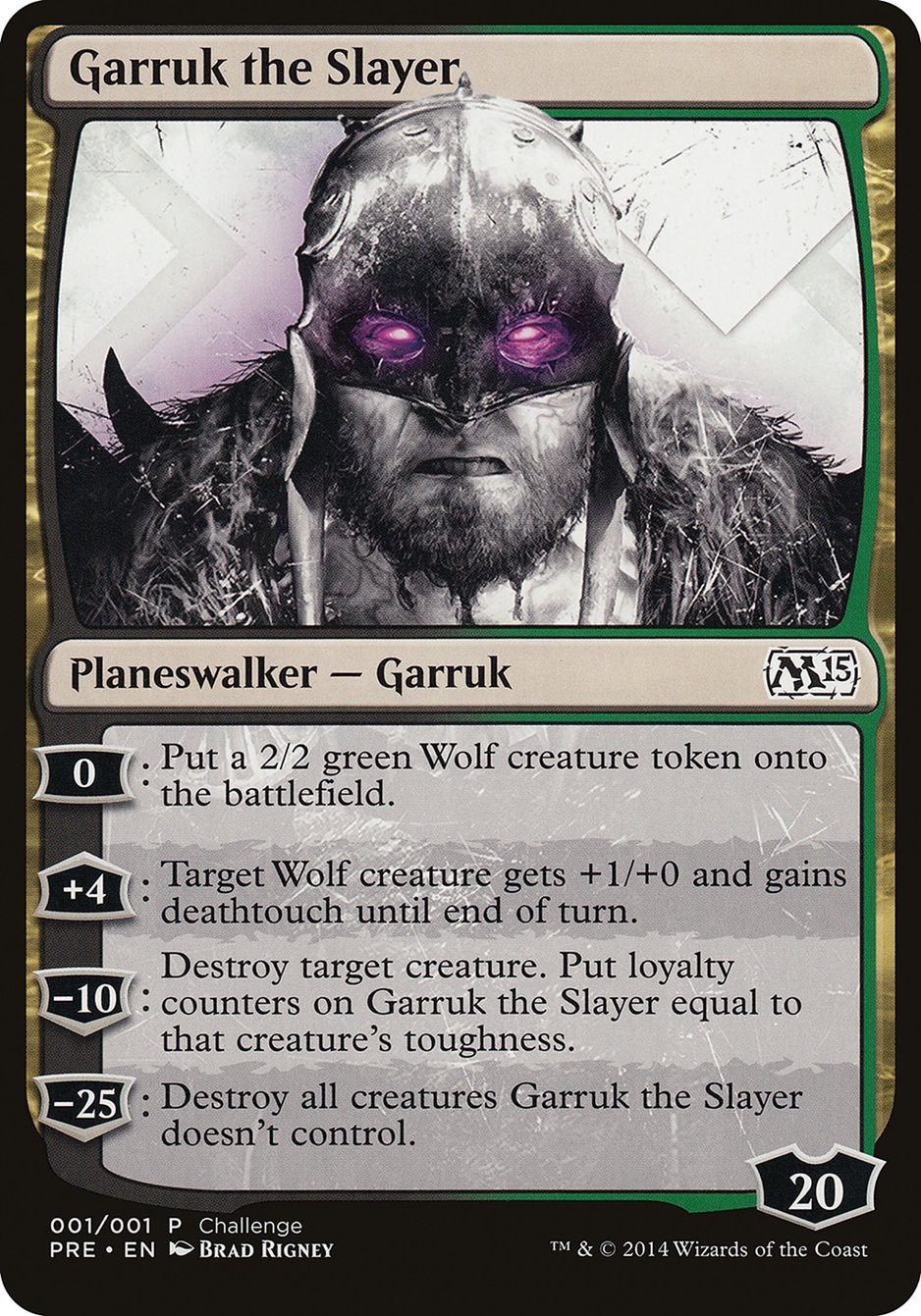 Garruk the Slayer (Prerelease Challenge) [Magic 2015 Prerelease Promos] | Black Swamp Games