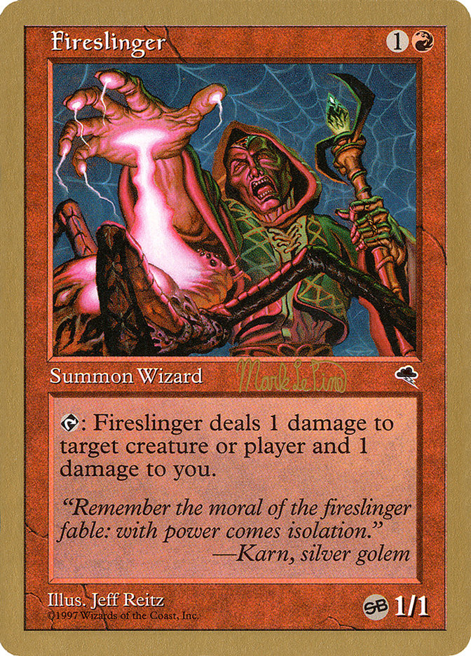 Fireslinger (Mark Le Pine) (SB) [World Championship Decks 1999] | Black Swamp Games