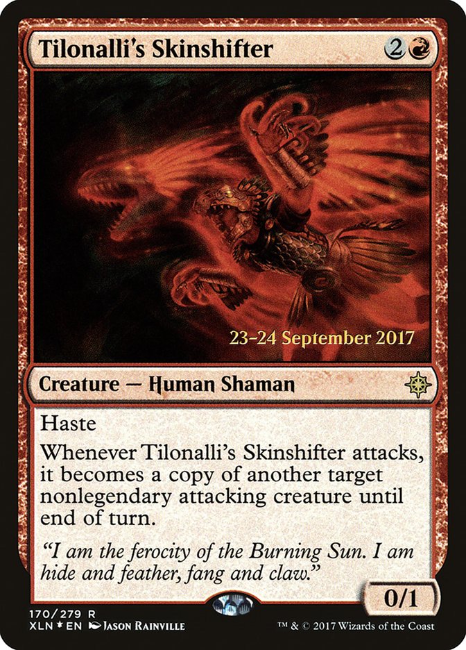 Tilonalli's Skinshifter [Ixalan Prerelease Promos] | Black Swamp Games