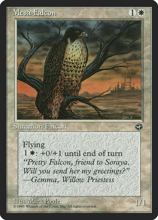 Mesa Falcon (Gemma Flavor Text) [Homelands] | Black Swamp Games