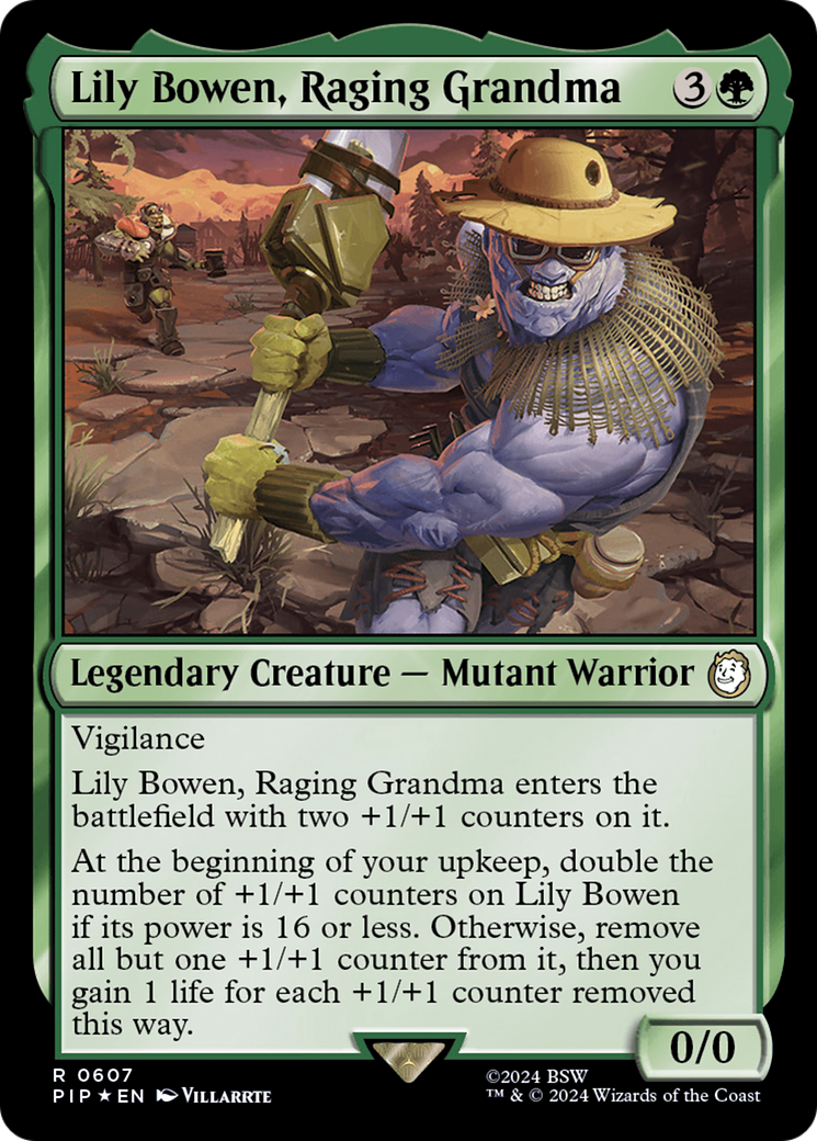 Lily Bowen, Raging Grandma (Surge Foil) [Fallout] | Black Swamp Games