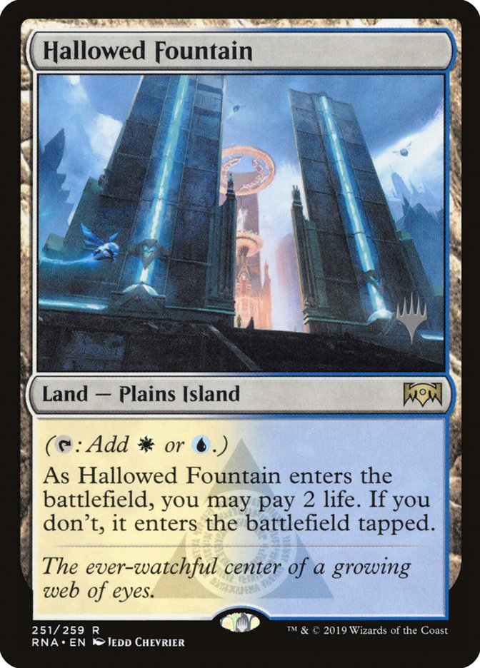Hallowed Fountain (Promo Pack) [Ravnica Allegiance Promos] | Black Swamp Games