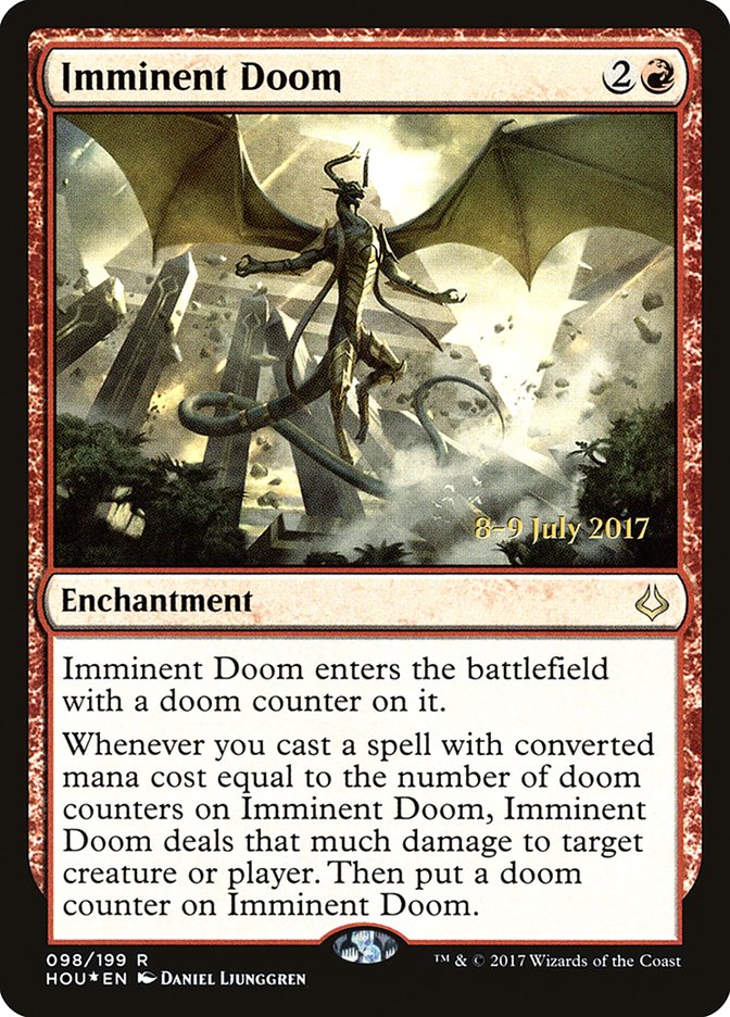 Imminent Doom [Hour of Devastation Prerelease Promos] | Black Swamp Games
