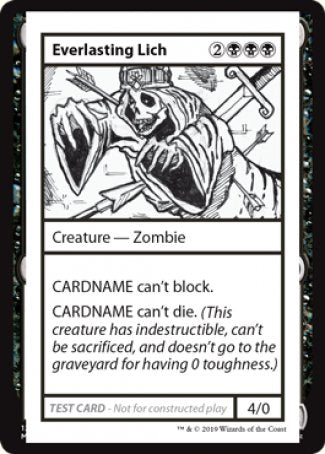 Everlasting Lich (2021 Edition) [Mystery Booster Playtest Cards] | Black Swamp Games