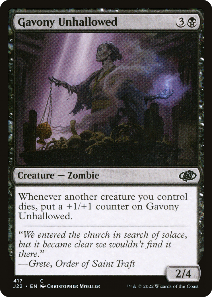 Gavony Unhallowed [Jumpstart 2022] | Black Swamp Games