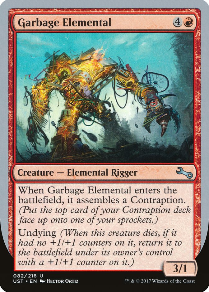 Garbage Elemental (3/1 Creature) [Unstable] | Black Swamp Games