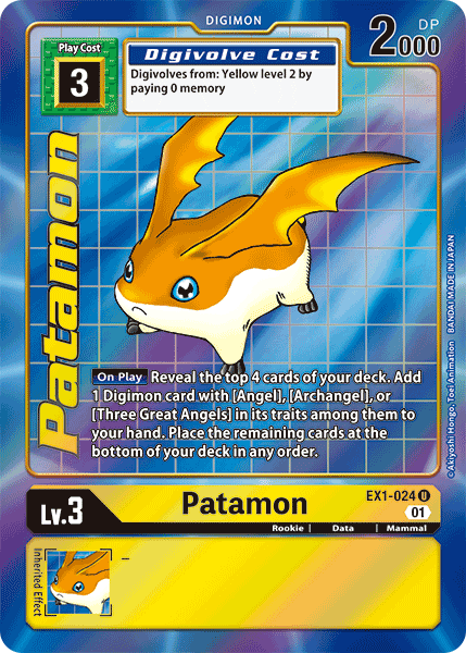 Patamon [EX1-024] (Alternate Art) [Classic Collection] | Black Swamp Games