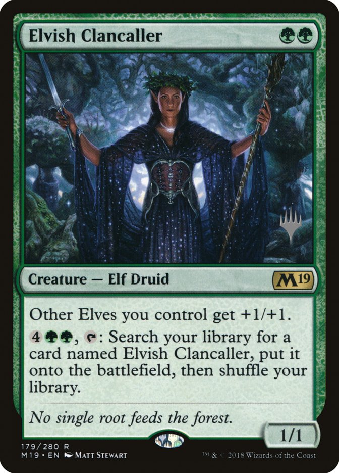 Elvish Clancaller (Promo Pack) [Core Set 2019 Promos] | Black Swamp Games