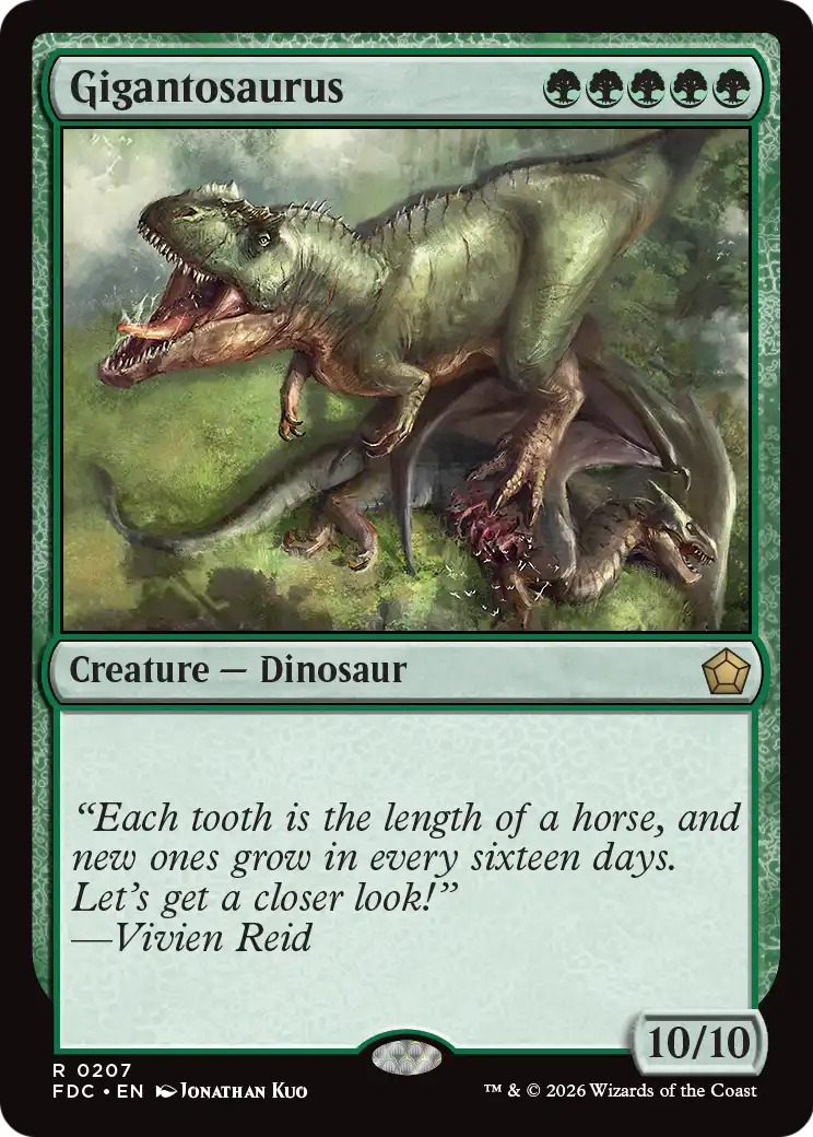 Gigantosaurus [Foundations Commander] | Black Swamp Games