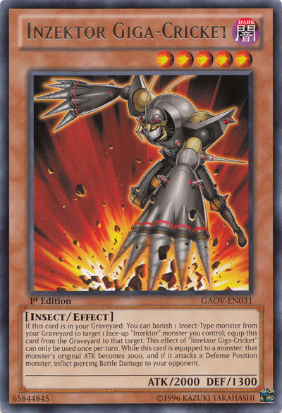 Inzektor Giga-Cricket [GAOV-EN031] Rare | Black Swamp Games