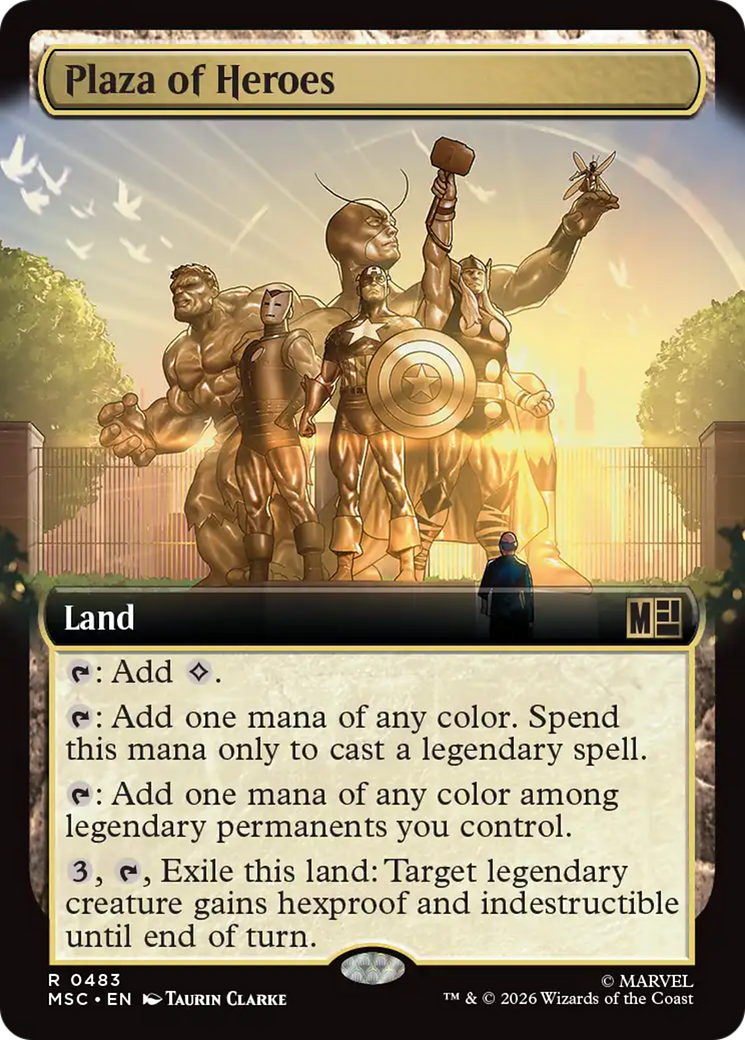 Plaza of Heroes (Extended Art) [Marvel Super Heroes Commander] | Black Swamp Games