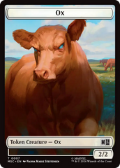 Ox (007) // Construct (014) Double-Sided Token [Marvel Super Heroes Commander Tokens] | Black Swamp Games