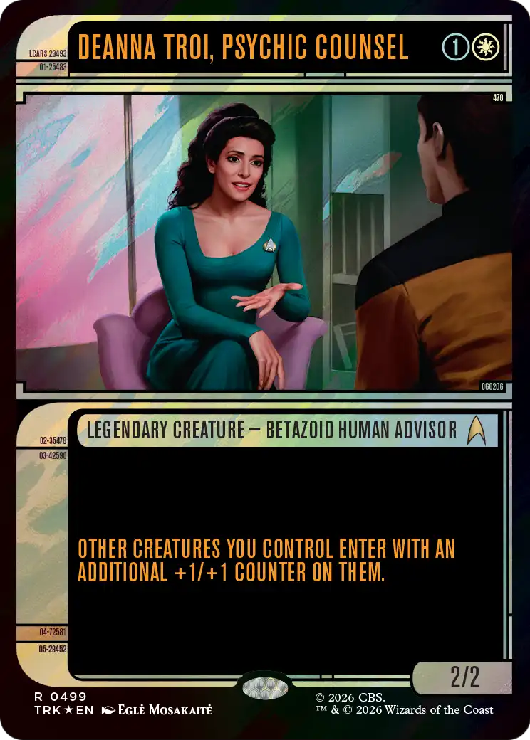 Deanna Troi, Psychic Counsel (Showcase) (Surge Foil) [Star Trek] | Black Swamp Games