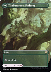 Cragcrown Pathway // Timbercrown Pathway (Borderless Alternate Art) [Zendikar Rising] | Black Swamp Games