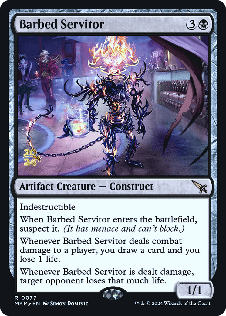 Barbed Servitor [Murders at Karlov Manor Prerelease Promos] | Black Swamp Games