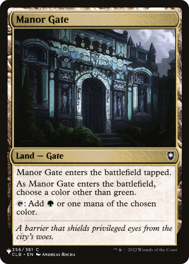 Manor Gate [The List] | Black Swamp Games